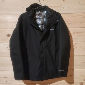 Columbia Interchange Men's Black Ski & Snowboard Jacket Size L 26x30